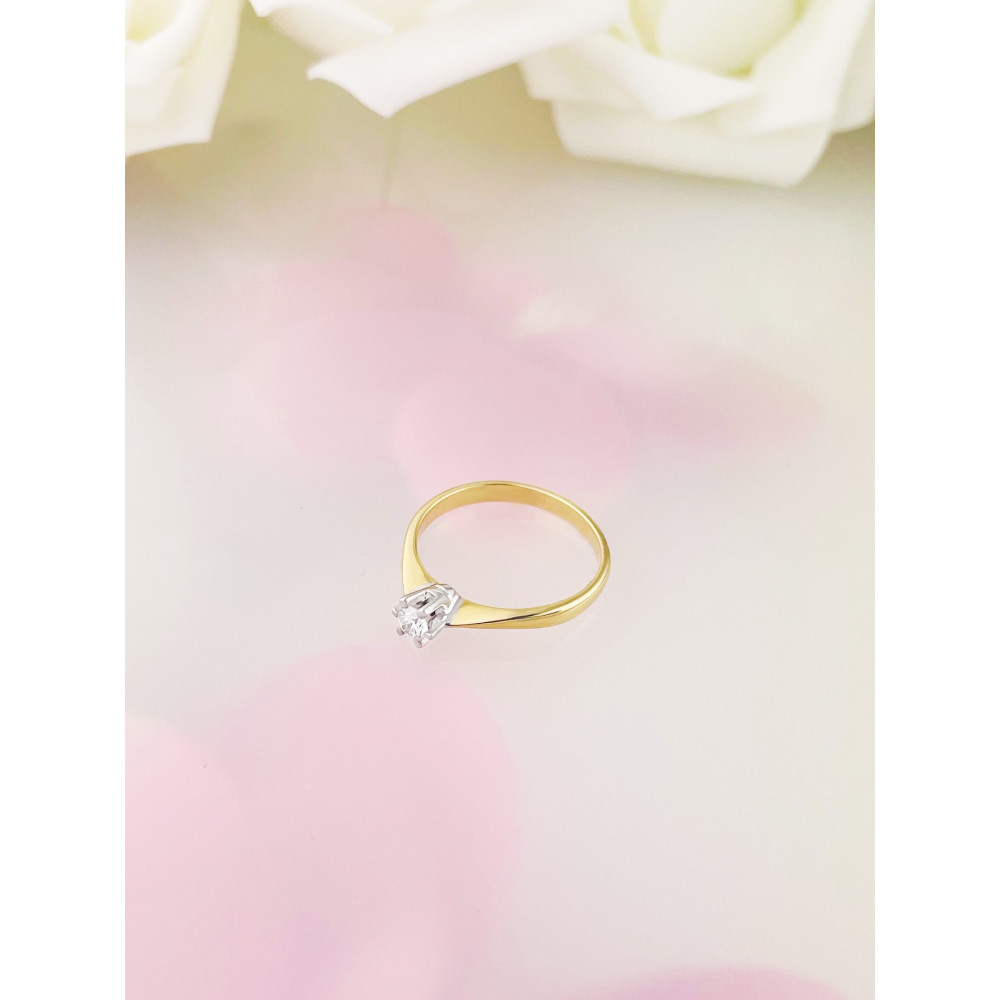 Verlobungsring mit Diamant Gold 585er 14KT