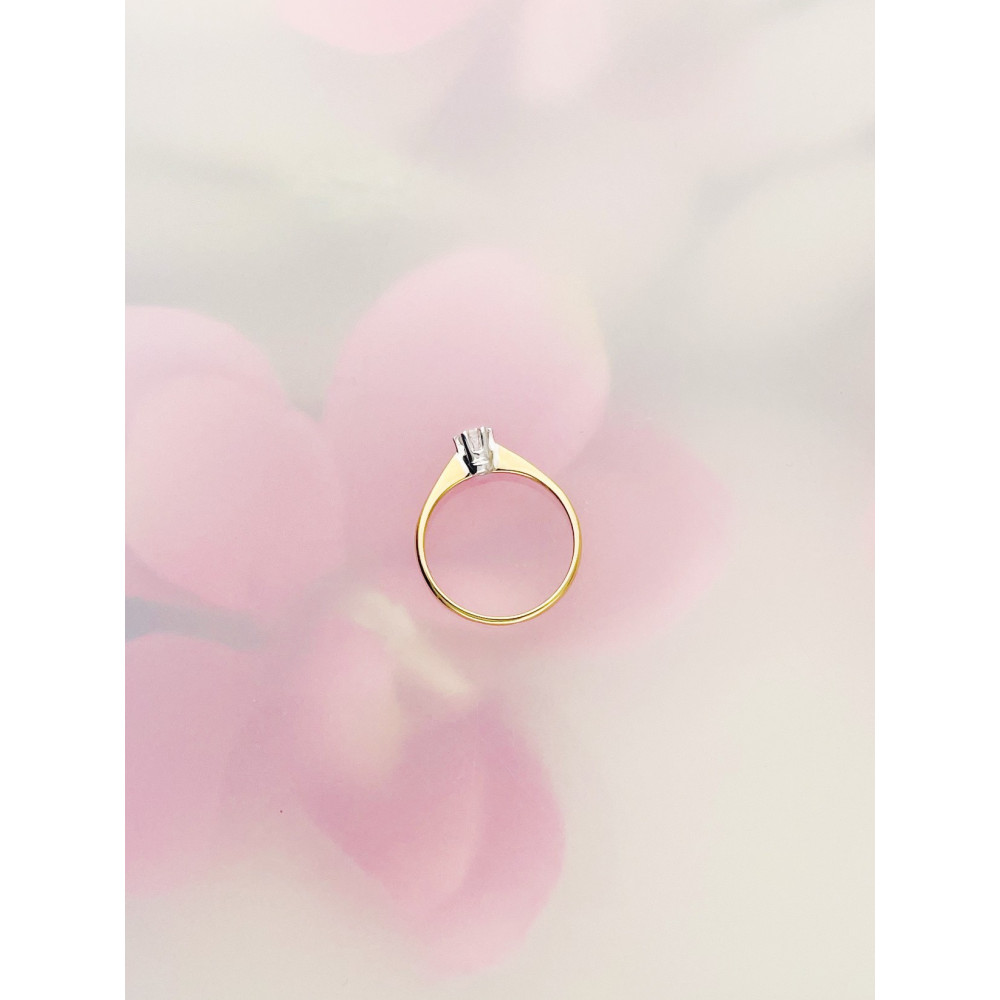 Verlobungsring mit Diamant Gold 585er 14KT