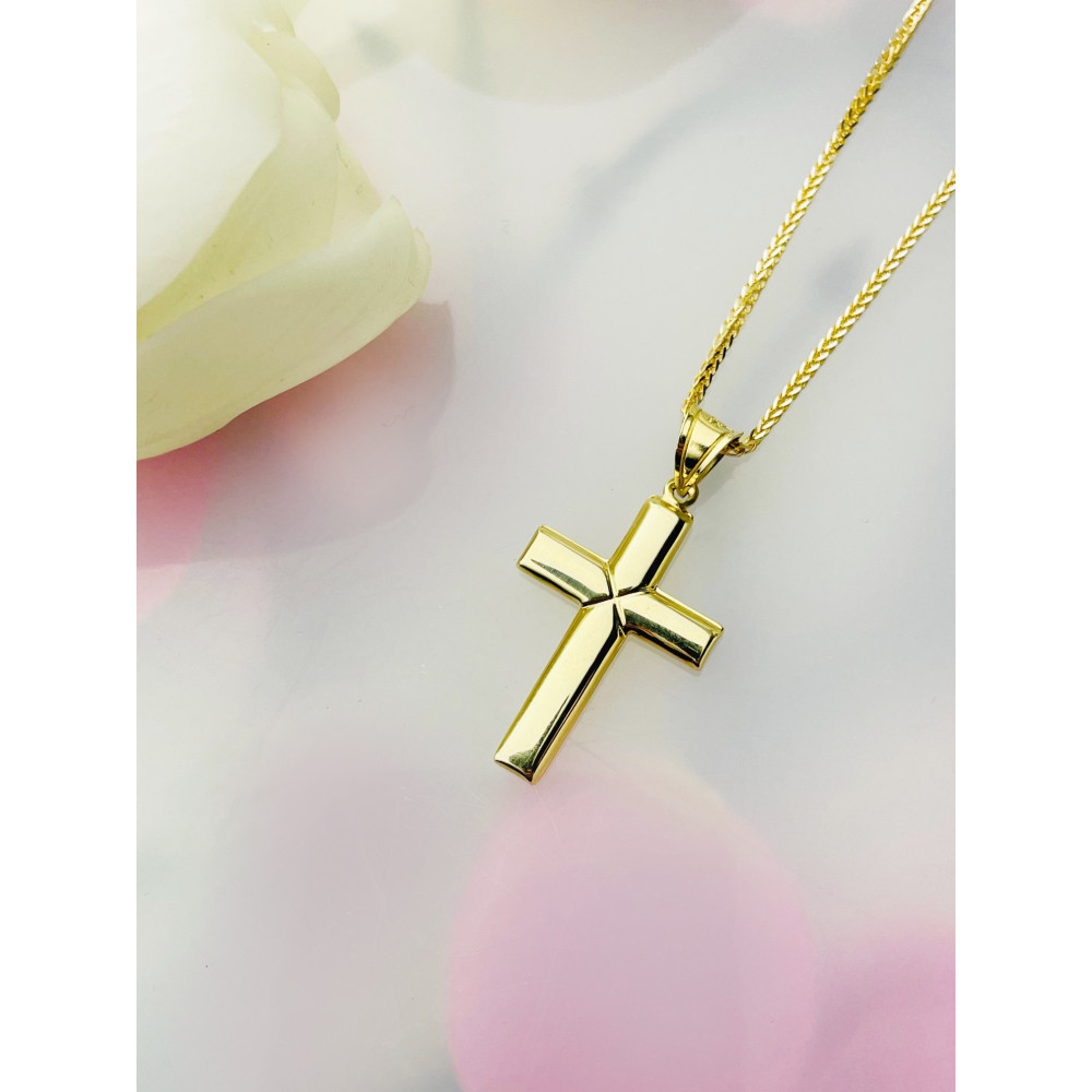 Goldanhänger Kettenanhänger Gold Anhänger Kreuz Goldkreuz Gelbgold 585er 14KT