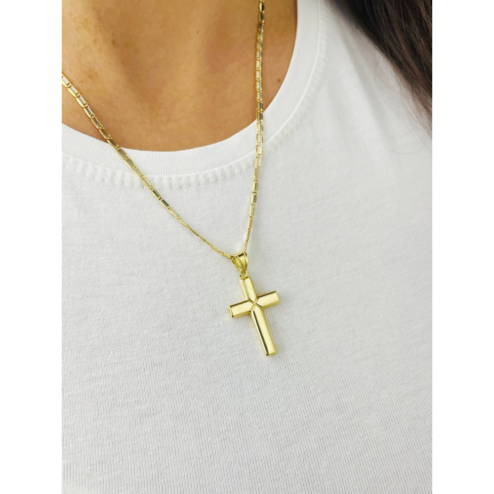 Goldanhänger Kettenanhänger Gold Anhänger Kreuz Goldkreuz Erstkommunion Gelbgold 585er 14KT