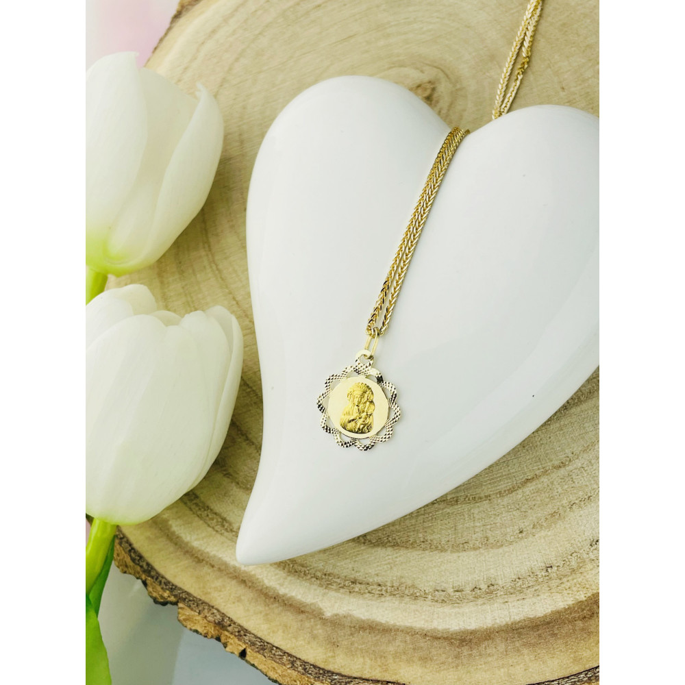 Anhänger Madonna Maria Goldanhänger Erstkommunion 585er 14KT