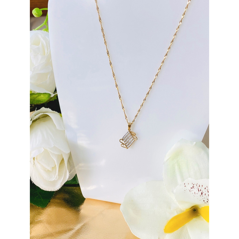 Anhänger mit Zirkonia Kettenanhänger Gelbgold Goldanhänger 333er 8KT