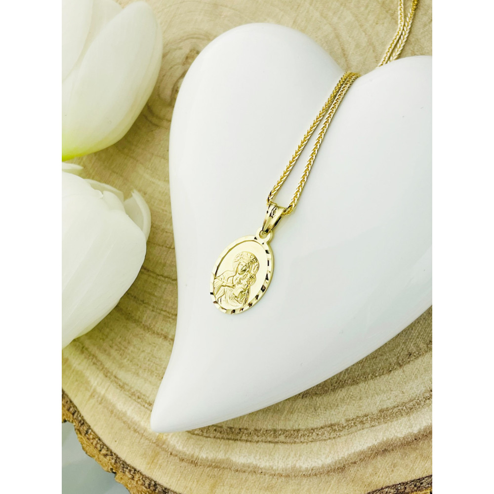 Anhänger Madonna Maria Goldanhänger Erstkommunion 585er 14KT