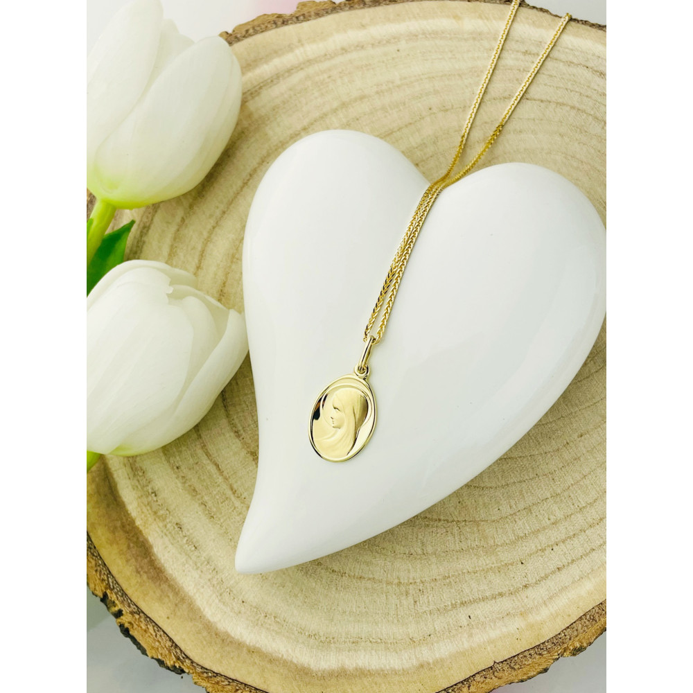 Anhänger Madonna Maria Goldanhänger Erstkommunion Golg 585er 14KT