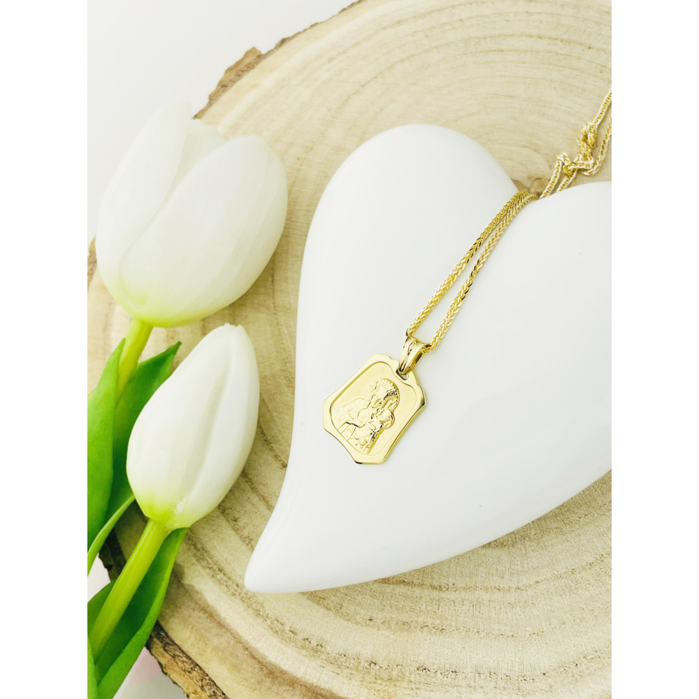 Anhänger Madonna Maria Goldanhänger Erstkommunion 585er 14KT