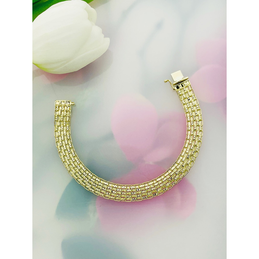 Damen Goldarmband Armband Armkette Gelbgold 585er 14KT