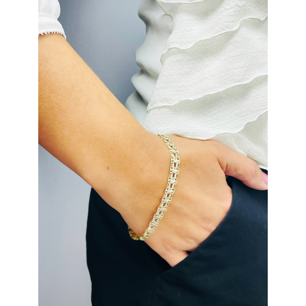 Damen Goldarmband Armband Armkette Gelbgold 585er 14KT