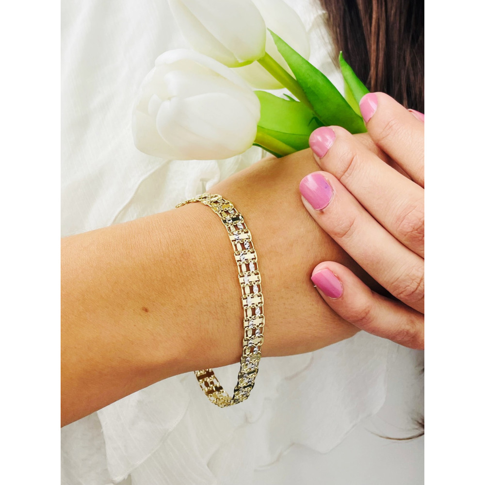 Damen Goldarmband Armband Armkette Gelbgold 585er 14KT