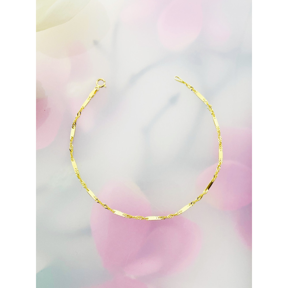 Diamondi Damen Goldarmband Armbänder Singapure Magic 585er 14KT