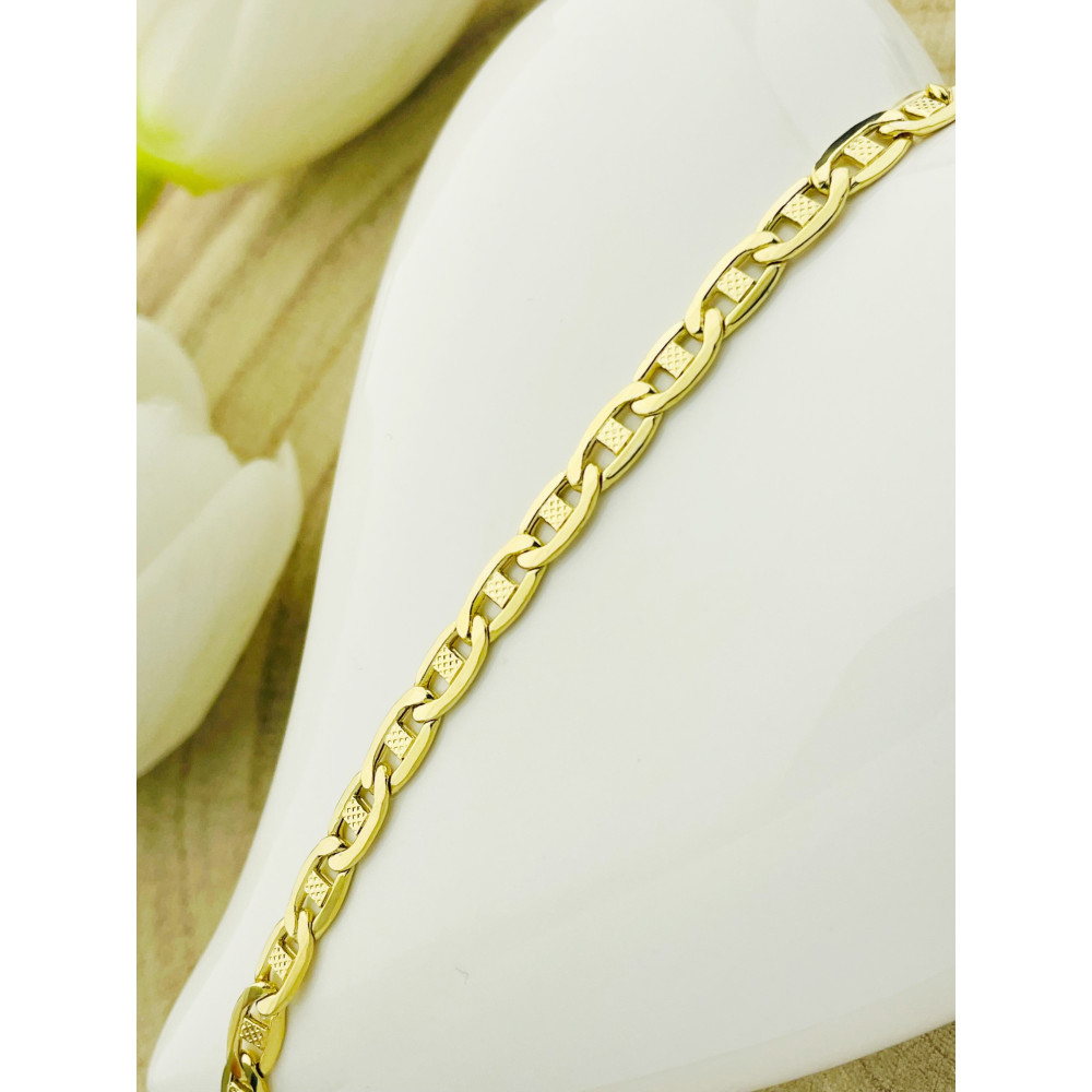 Diamondi Damen Goldarmband Armbänder Marina-Kette 585er 14KT