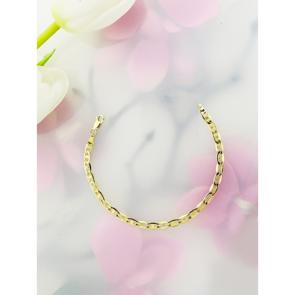 Diamondi Damen Goldarmband Armbänder Marina-Kette 585er 14KT