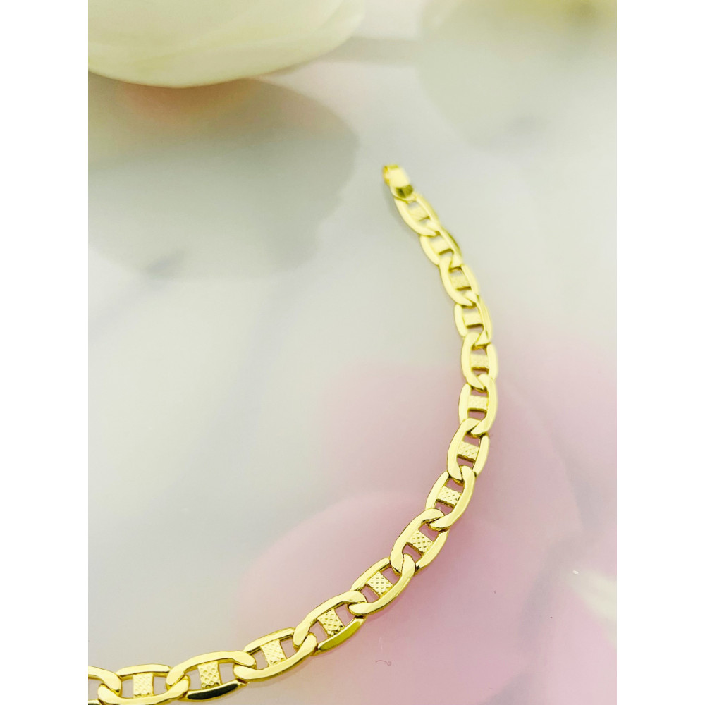 Diamondi Damen Goldarmband Armbänder Marina-Kette 585er 14KT