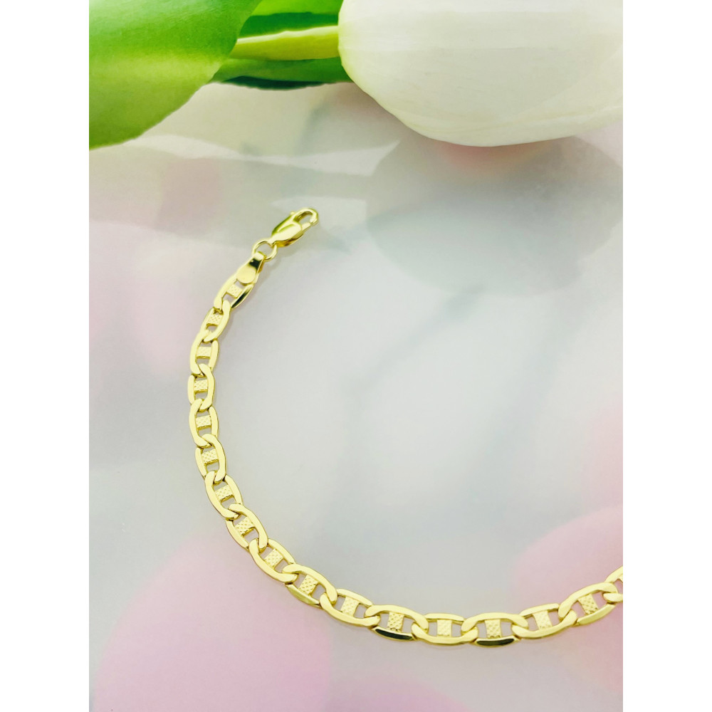 Diamondi Damen Goldarmband Armbänder Marina-Kette 585er 14KT