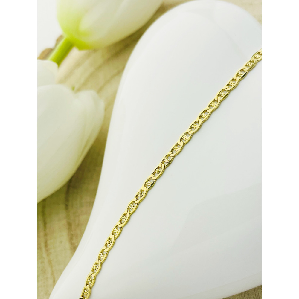 Diamondi Damen Goldarmband Armbänder Marina-Kette 585er 14KT