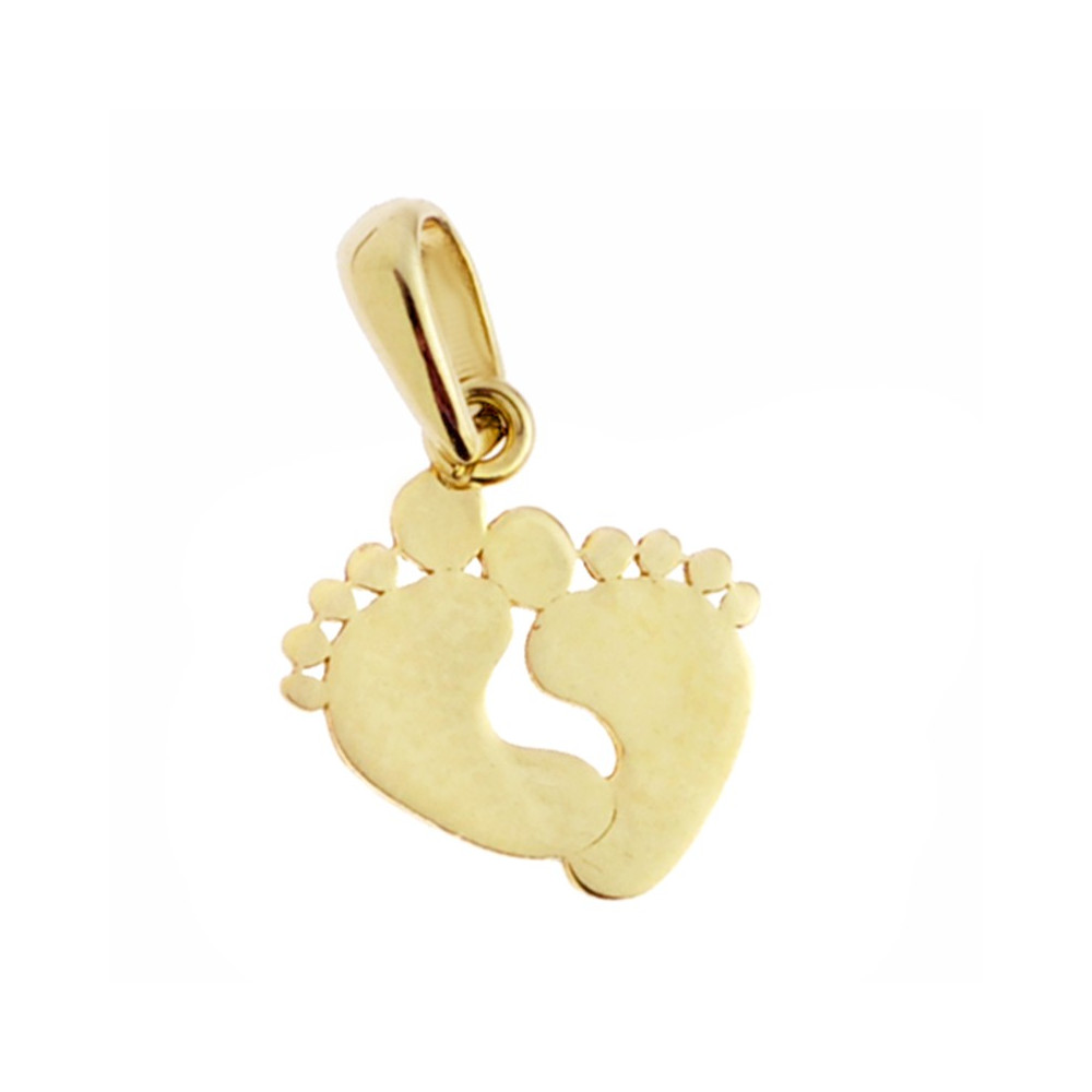 AAnhänger Füße Kettenanhänger Gelbgold Goldanhänger 585er 14KT