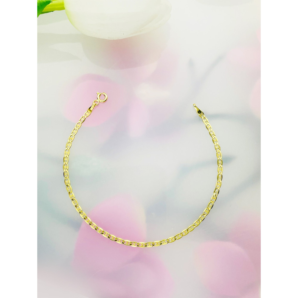 Diamondi Damen Goldarmband Armbänder Marina-Kette 585er 14KT