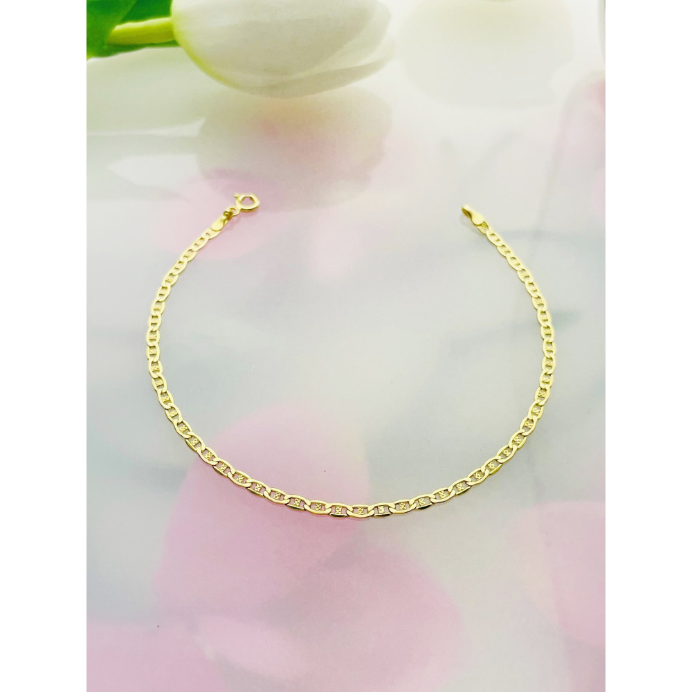 Diamondi Damen Goldarmband Armbänder Marina-Kette 585er 14KT