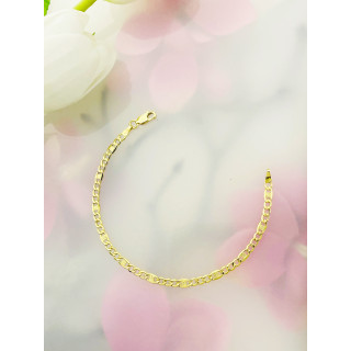 Diamondi Damen Goldarmband Armbänder Figaro-Kette Marina-Kette 585er 14KT