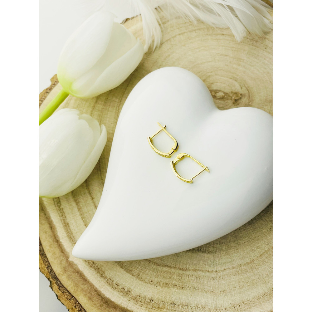 Ohrringe Ohrhänger Ohrstecker Ohrschmuck Gelbgold Paar 585er 14KT