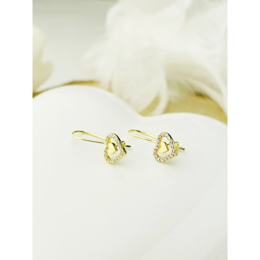 copy of Złote kolczyki wiszące patyczki