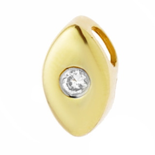 Złota zawieszka wisiorek diament