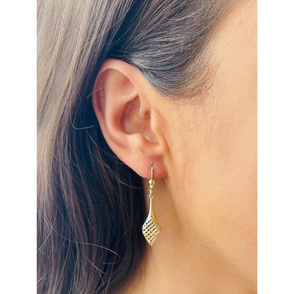 Gold Ohrringe Ohrhänger Ohrstecker Ohrschmuck Paar Gelbgold 585er 14KT