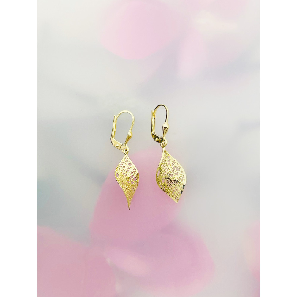 Gold Ohrringe Ohrhänger Ohrstecker Ohrschmuck Paar Gelbgold 585er 14KT