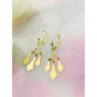 Gold Ohrringe Ohrhänger Ohrstecker Ohrschmuck Paar Gelbgold 585er 14KT