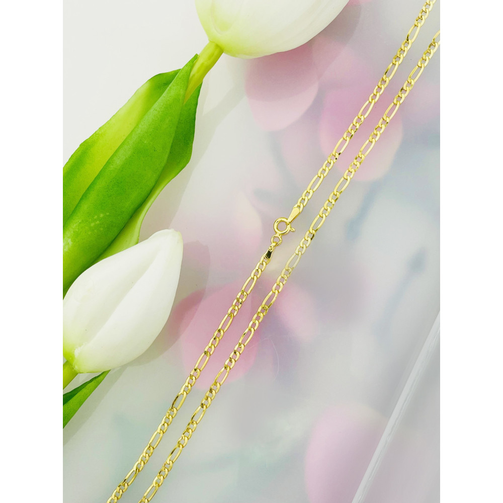 Goldkette Halskette Figarokette Figaro Kette Collier Gold 585er 14KT