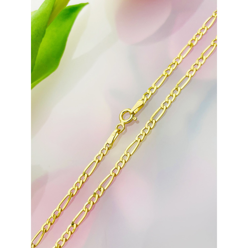 Goldkette Halskette Figarokette Figaro Kette Collier Gold 585er 14KT