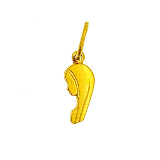 Złoty Medalik Zawieszka Matka Boska Fatimska