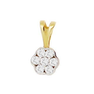 Złota zawieszka wisiorek kwiat