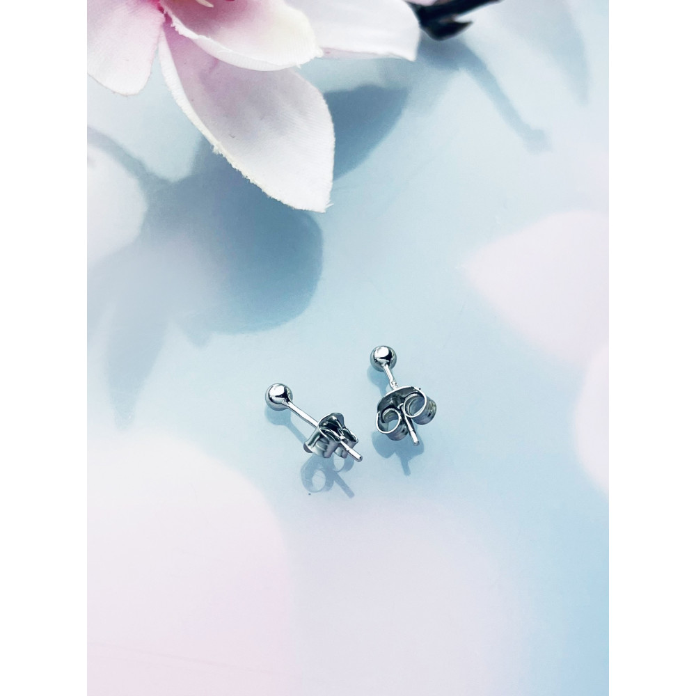 Srebrne kolczyki kulki kuleczki