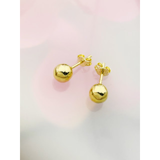 Ball Ohrringe Ohrhänger Ohrstecker Ohrschmuck Gelbgold Paar Gold 585er 14KT