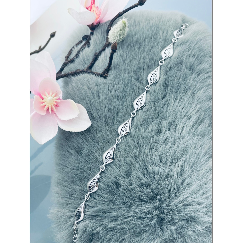 Träne Armband 925 Silber Damen