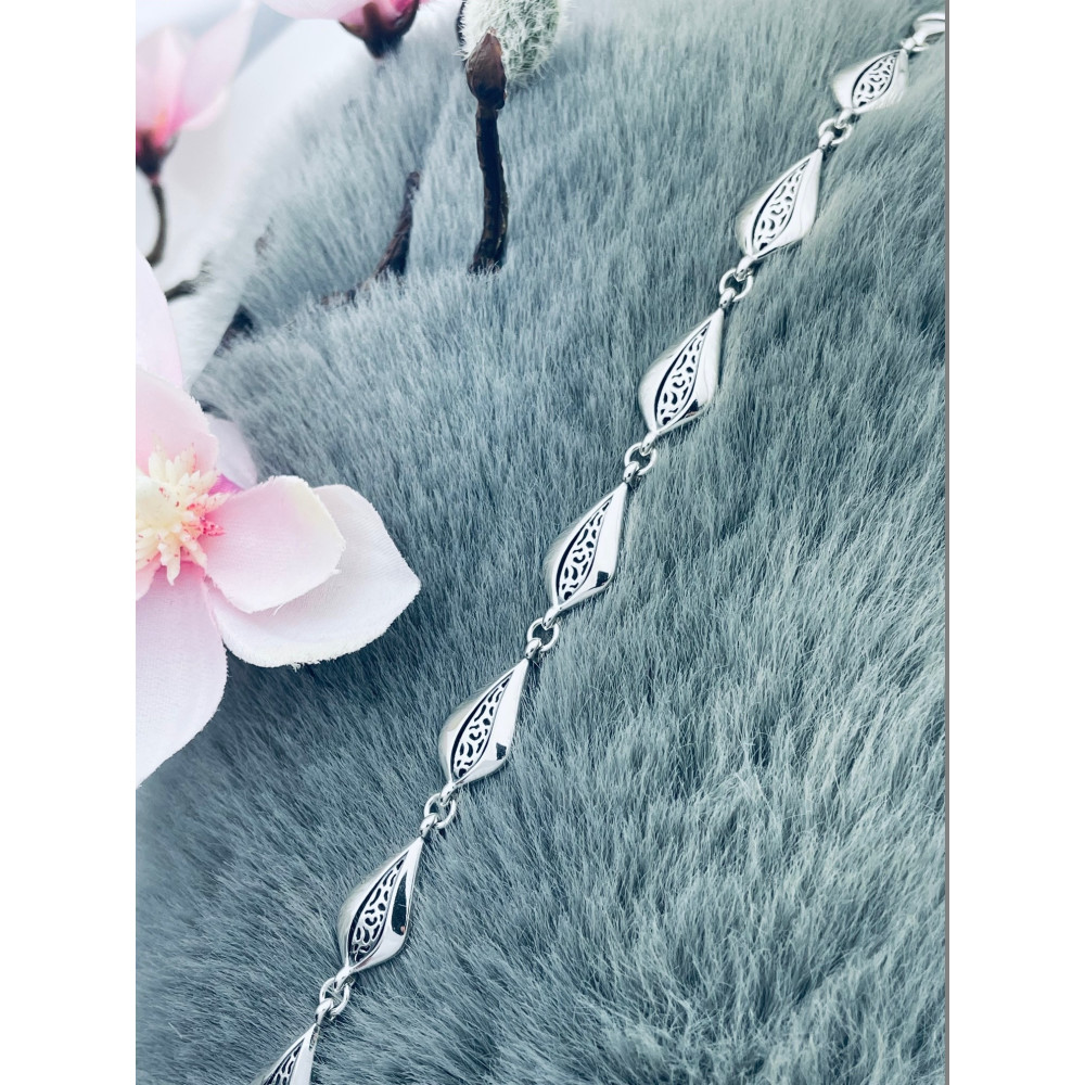 Träne Armband 925 Silber Damen