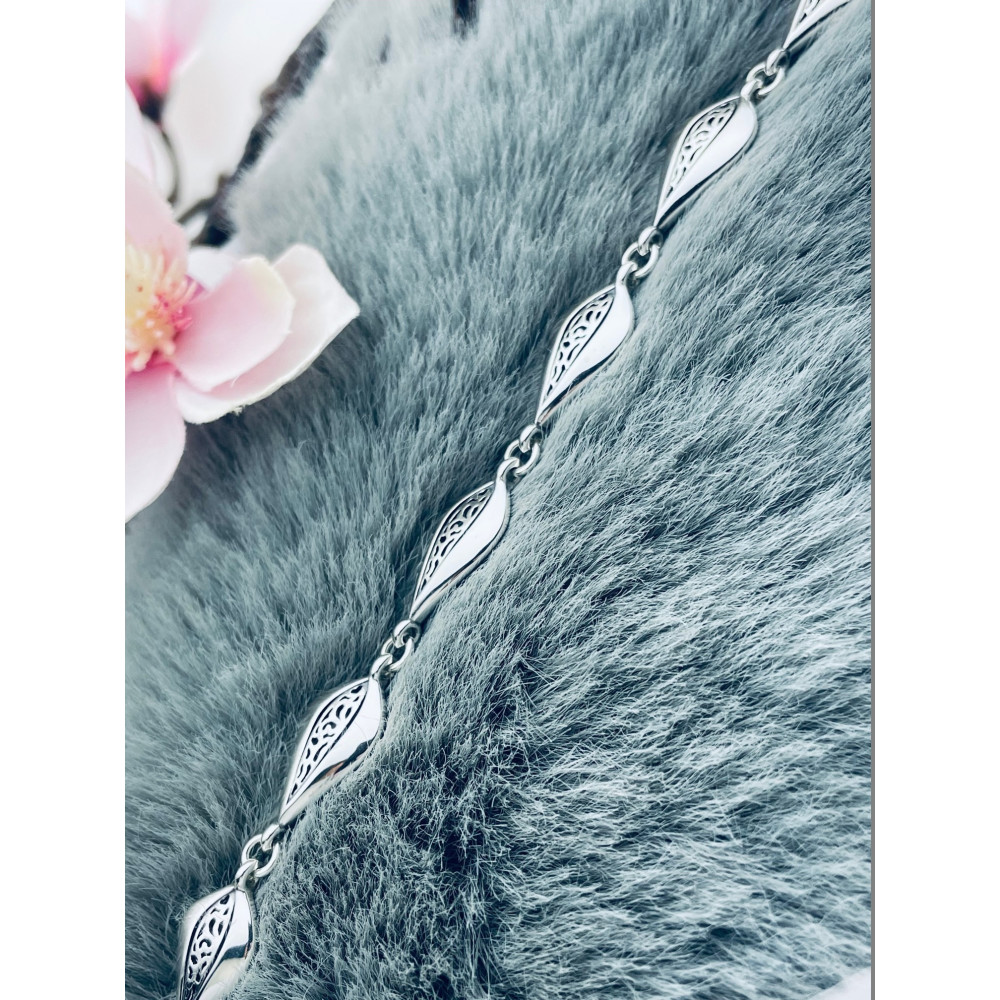 Träne Armband 925 Silber Damen