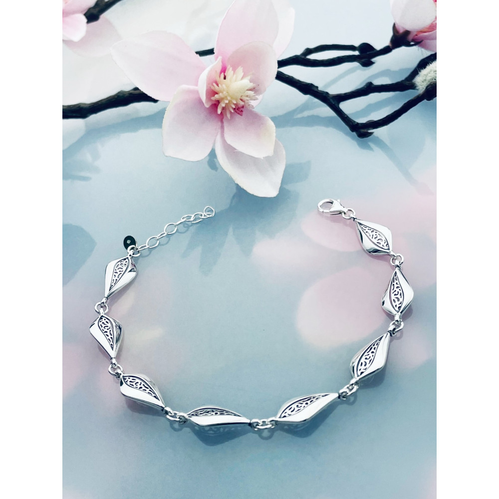 Träne Armband 925 Silber Damen