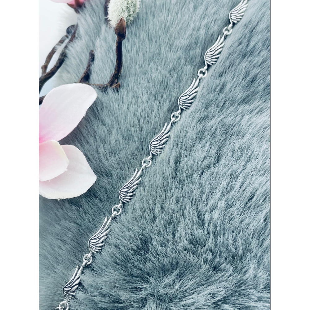 Flügel Armband 925 Silber Damen