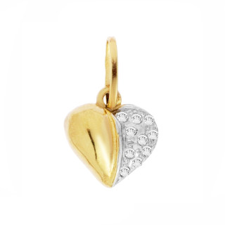 Złota zawieszka wisiorek serce