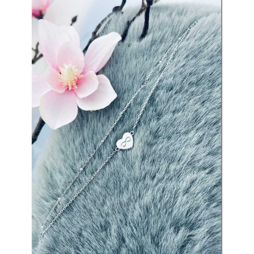 Herz Infinity Armband 925 Silber Damen Kinder