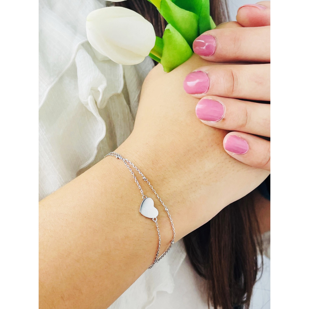 Herz Infinity Armband 925 Silber Damen Kinder