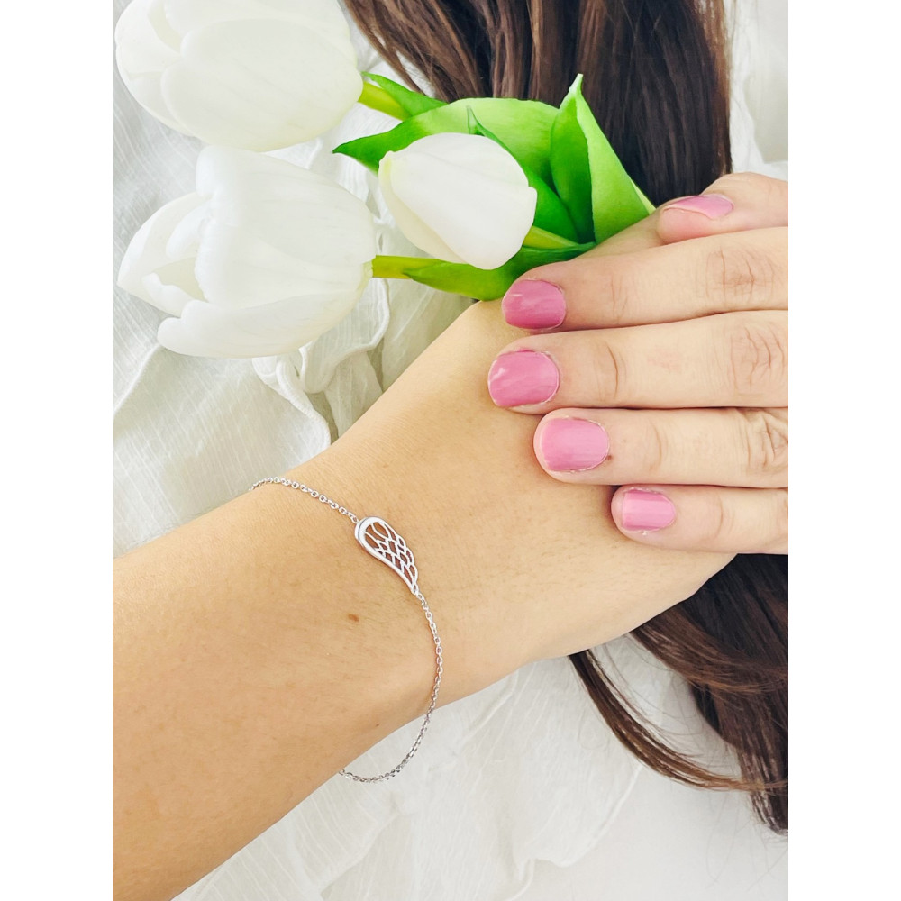 Flügel Armband 925 Silber Damen Kinder