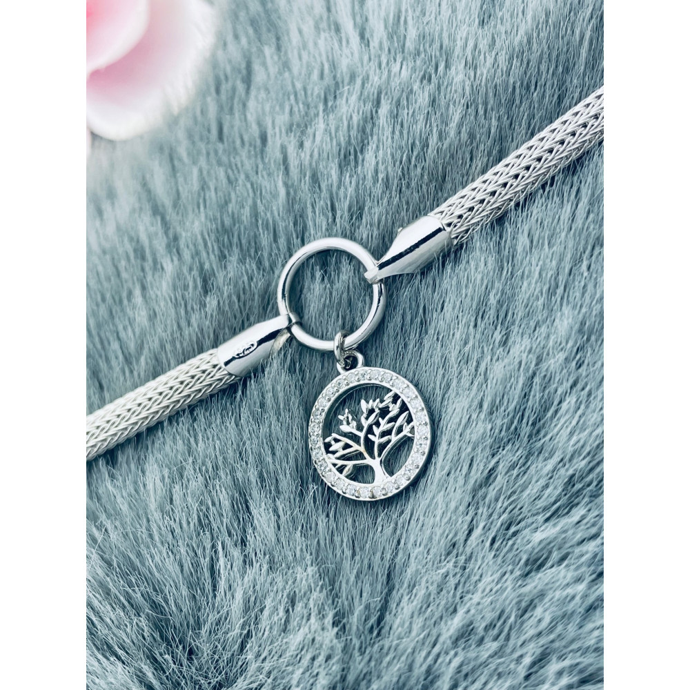 Baum Armband 925 Silber mit Zirkonia Damen Kinder