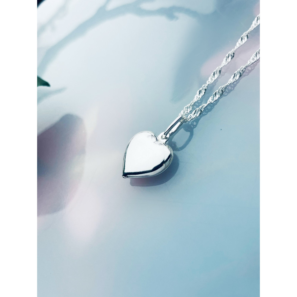 Srebrny wisiorek zawieszka serce serduszko figurka