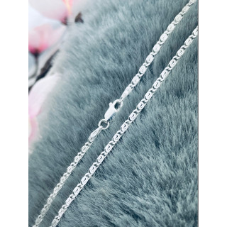 Srebrny łańcuszek ślimak pawie oko