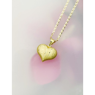 Anhänger Herz Kettenanhänger Gelbgold Goldanhänger 585er 14KT