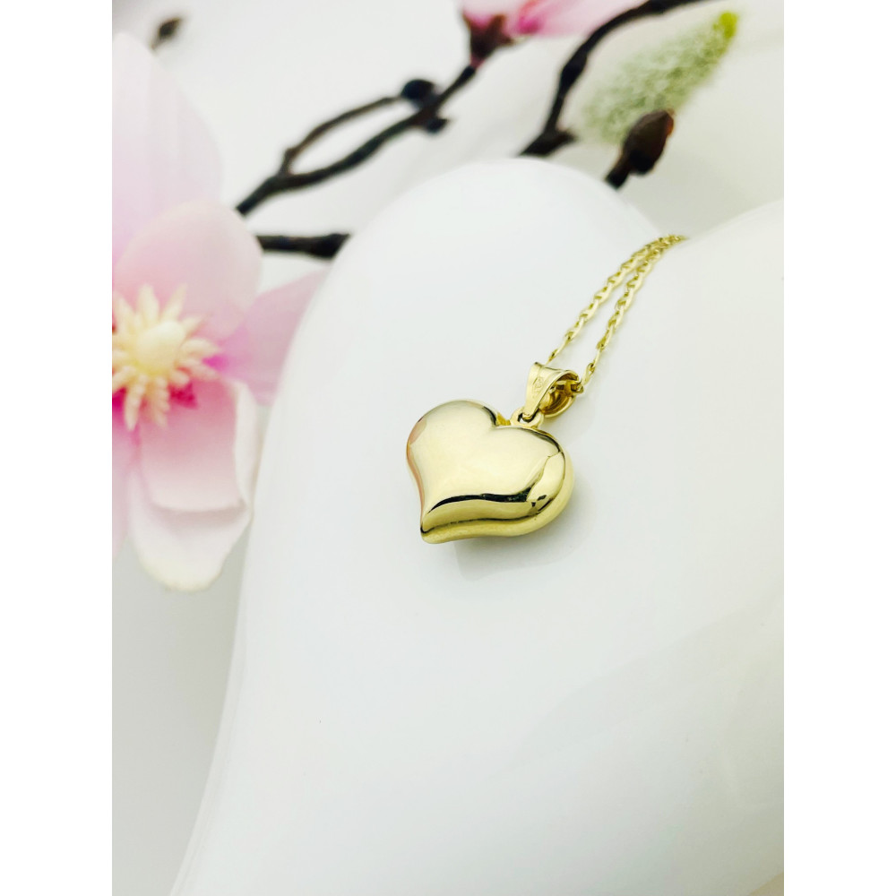 Anhänger Herz Kettenanhänger Gelbgold Goldanhänger 585er 14KT