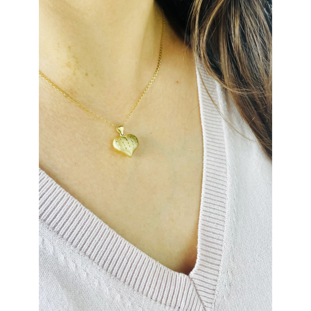 Anhänger Herz Kettenanhänger Gelbgold Goldanhänger 585er 14KT