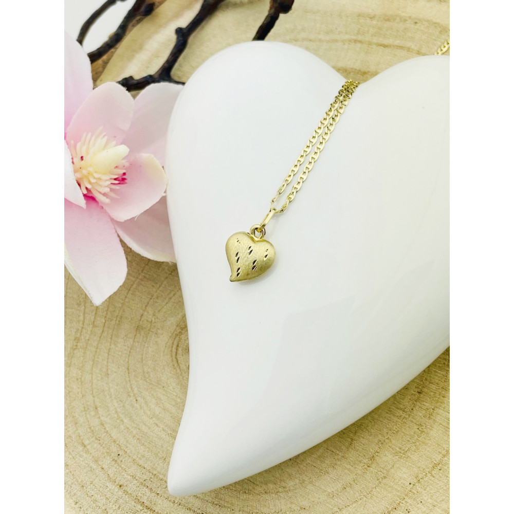 Anhänger Herz Kettenanhänger Gelbgold Goldanhänger 585er 14KT